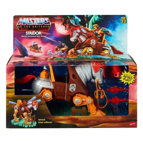 Caballo de batalla Stridor de He-Man Masters del Universo Mattel
